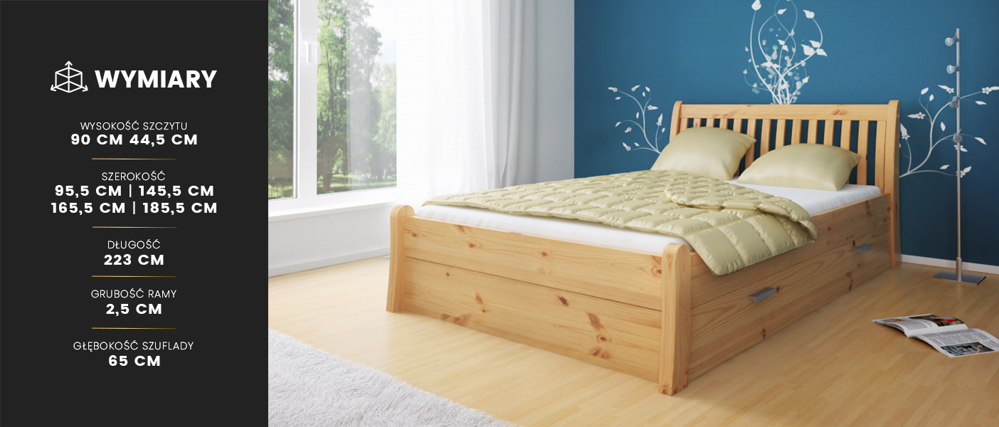 Łóżko Tonja Tartak Meble drewniane